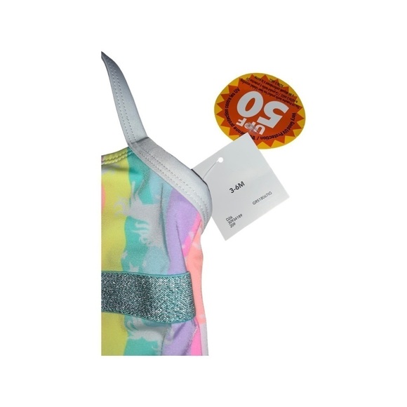 (3-6 mths) Girls 1 piece swimsuit - Picture 5 of 8